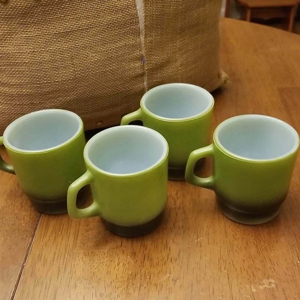 Anchor Hocking Fire-King Ware Cups set of 4 - Picture 2 of 12